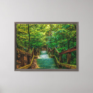 Onderaan de Stappen Canvas Afdruk