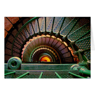 "Onderaan de trap van de vuurtoren"