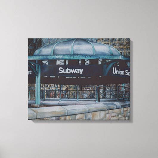 Onderaardse blauwvintonijn canvas afdruk (Voorkant)