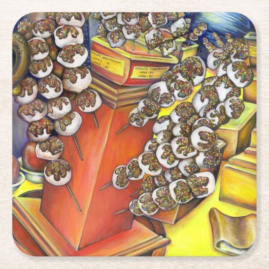 Onderafdeling Ruimte en handel Vierkante Kartonnen Onderzetter (Voorkant)