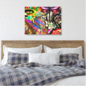 Onderbewuste Dreams Digitale Collage van KEB Canvas Afdruk (Insitu (Slaapkamer))