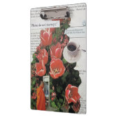 Onderbreek geen Geld Ochtend Koffie Thee Tijd Klembord (Links)