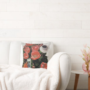 Onderbreek geen Geld Ochtend Koffie Thee Tijd Kussen