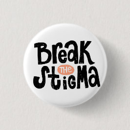 Onderbreek het stigma ronde button 3,2 cm