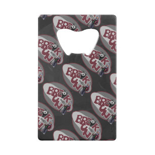 Onderbreken en rennen kredietkaart flessenopener