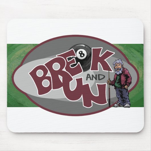 Onderbreken en rennen muismat (Voorkant)