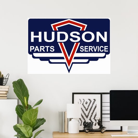  onderdeelteken Hudson Poster (Thuiskantoor)