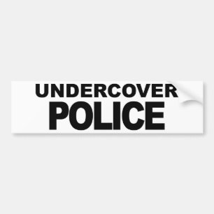 Onderdekking politie bumpersticker