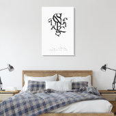 Onderdelen van een personage 20 x 30 canvas afdruk (Insitu (Slaapkamer))