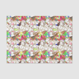 Onderdelen van kleine Glazen in lood ontkoppelen Tissuepapier