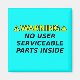 Onderdelen Waarschuwing Funny Magnet Humor Magneet