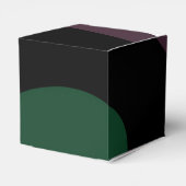 Onderdompeling: Abstract Zwart, Wit, Paarse & Groe Bedankdoosjes (Achterkant)