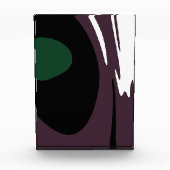 Onderdompeling: Abstract Zwart, Wit, Paarse & Groe Fotoblokken (Voorkant)