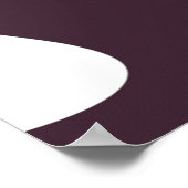 Onderdompeling: Abstract Zwart, Wit, Paarse & Groe Poster (Hoek)