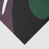 Onderdompeling: Abstract Zwart, Wit, Paarse & Groe Tissuepapier (Detail)