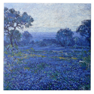 Onderdonk - Bluebonnet Scene, beeldende kunst, Tegeltje