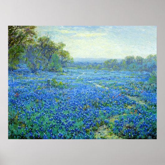 Onderdonk - Bluebonnet Scene Poster (Voorkant)