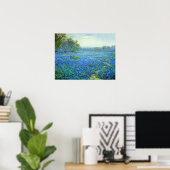 Onderdonk - Bluebonnet Scene Poster (Thuiskantoor)