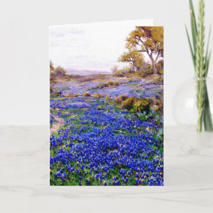 Onderdonk - Bluebonnets bij schemering, ten noorde Kaart