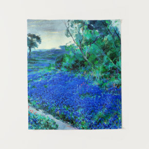 Onderdonk - Bluebonnets op de nevelige ochtend Wandkleed