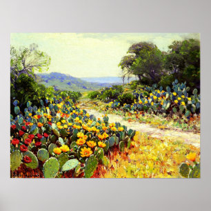 Onderdonk - Cactus in Bloom 1915 Poster