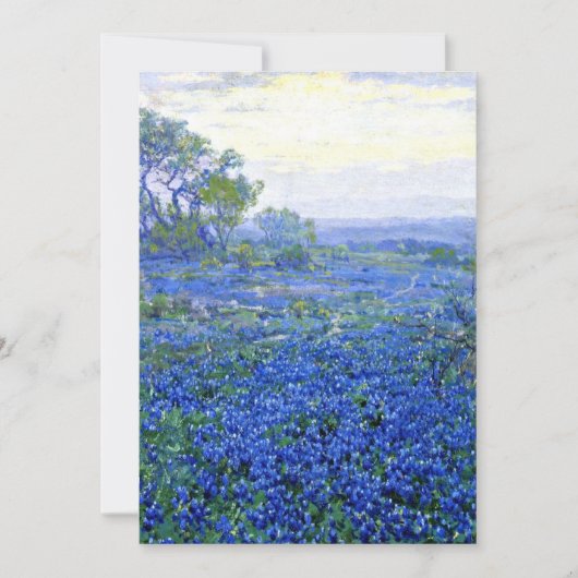 Onderdonk - Cloudy Day, Bluebonnets San Antonio Kaart (Voorkant)