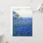 Onderdonk - Cloudy Day, Bluebonnets San Antonio Kaart (Voorkant / Achterkant in situ)