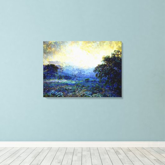Onderdonk - Dawn in the Hills Canvas Afdruk (Insitu (Houten vloer))