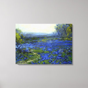 Onderdonk - Goedemorgen in de Bluebonnets Canvas Afdruk