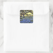 Onderdonk - Old Live Oak Tree and Bluebells Vierkante Sticker (Tas)