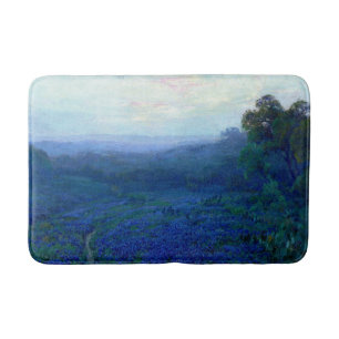 Onderdonk - Pad door een veld met blauwe lupinen Badmat