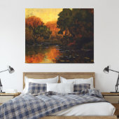 Onderdonk - San Antonio River Canvas Afdruk (Insitu (Slaapkamer))
