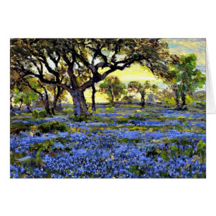 Onderdonk - Vieux chêne vivant et bleuets