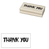 Onderdruk bedankt 	rubberstempel (Gestempeld)