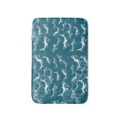 Onderdruk Blauw Shark Patroon Badmat (Voorkant Verticaal)