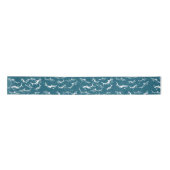Onderdruk Blauw Shark Patroon Lint (Voorkant)