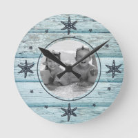 Onderdruk Blauwe Beach Hood Starfish Foto