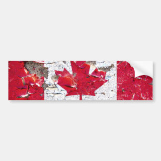 Onderdruk Canadese vlag bumper sticker