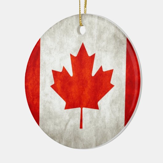 Onderdruk Canadese vlag Keramisch Ornament (Links)