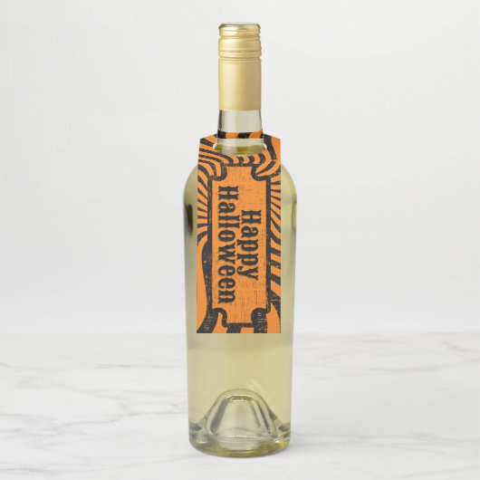 Onderdruk Halloween Flessenhanger (Op fles)