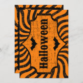 Onderdruk Halloween Kaart (Voorkant / Achterkant)