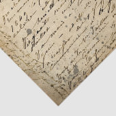 Onderdruk  handgeschrifte ontkoppeling van script tissuepapier (Detail)