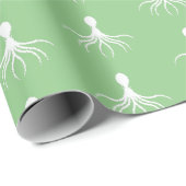Onderdruk octopus-ontwerp - Matte verlooppapier Cadeaupapier (Rol Hoek)