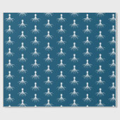 Onderdruk octopus-ontwerp - Matte verlooppapier Cadeaupapier (Vlak)