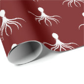 Onderdruk octopus-ontwerp - Matte verlooppapier Cadeaupapier (Rol Hoek)