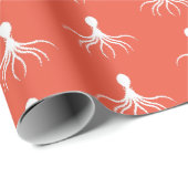 Onderdruk octopus-ontwerp - Matte verlooppapier Cadeaupapier (Rol Hoek)