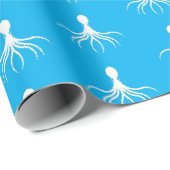 Onderdruk octopus-ontwerp - Matte verlooppapier Cadeaupapier (Rol Hoek)