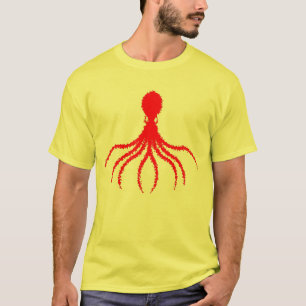 Onderdruk octopusontwerp - Mannen Basic T-Shirt