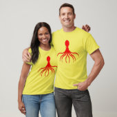 Onderdruk octopusontwerp - Mannen Basic T-Shirt (Unisex)
