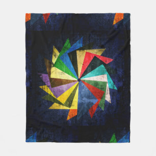 Onderdruk ontwerp van het wiel fleece deken